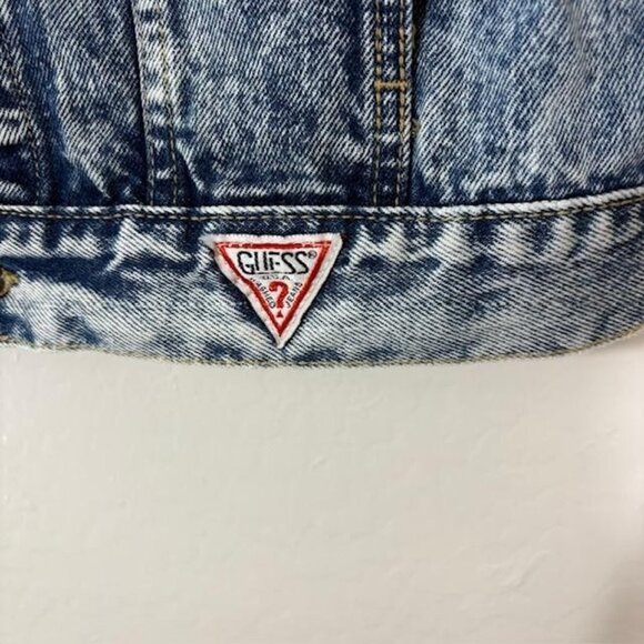 Vintage Georges Marciano Guess Jacket Mens Medium Acid Wash Denim Trucker USA - Picture 5 of 10